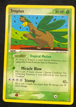 Pokemon TCG Tropius EX Deoxys 27/107 Regular LP - Image 1