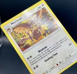 Noctowl *MISCUT* 166/236 Unified Minds (2019) Unique Art Uncommon Pokemon TCG LP - Image 3