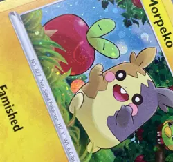Morpeko SWSH031 *APPLE SWIRL* Cosmos Holo Black Star Promo Pokemon TCG LP - Image 5