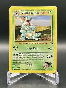 Giovanni's Nidoqueen 23/132 Gym Challenge Unlimited Rare Vintage WOTC Pokemon MP - Image 1