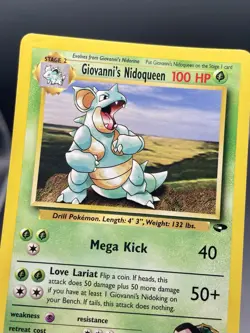 Giovanni's Nidoqueen 23/132 Gym Challenge Unlimited Rare Vintage WOTC Pokemon MP - Image 3
