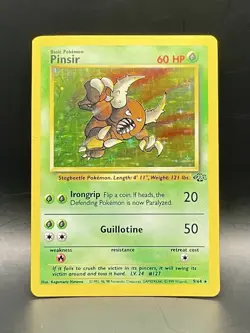 Pinsir 9/64 Jungle Set Unlimited (1999) Holo Rare Vintage WOTC Pokemon TCG - Image 5