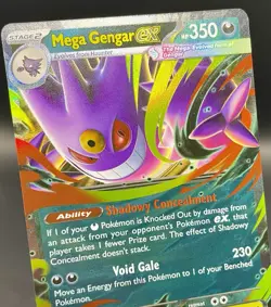 Mega Gengar ex 056/094 Phantasmal Flames Double Rare Holo Pokemon TCG NM/M - Image 3