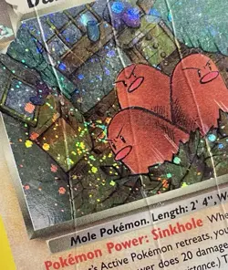 Dark Dugtrio *SWIRL* 6/82 Team Rocket (2000) Holo Rare Vintage WOTC Pokemon DMG - Image 4