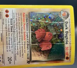 Dark Dugtrio *SWIRL* 6/82 Team Rocket (2000) Holo Rare Vintage WOTC Pokemon DMG - Image 5