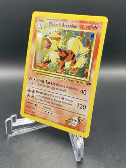 Blaine's Arcanine 1/132 Gym Challenge (2000) Holo Rare Vintage WOTC Pokemon TCG - Image 2