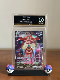 Pokemon TCG Chinese Sword & Shield CS5aC-154/127 SAR Deoxys VMAX HOLO Grade 10 - Image 1