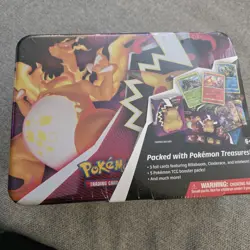 Pokemon TCG Charizard Collector's Treasure Chest Lunch Box Tin Sealed Brand New - Image 1