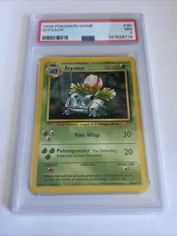 1999 Pokemon Game Ivysaur #30 PSA Graded 7 - Image 1