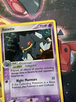 LP - Banette - 1/100 - Holo Rare - Pokemon EX Crystal Guardians Swirl - Image 2