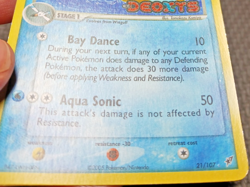 2005 Pokemon Ex Deoxys #21 Pelipper Reverse Holo LP - Image 5
