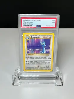 1999 Pokemon Base Set Dragonair 1st Edition 18/102 PSA 7 Near Mint Vintage - Image 1