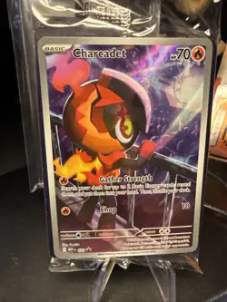 Pokemon TCG Charcadet 022 Phantasmal Flames ETB Promo SEALED - Image 1