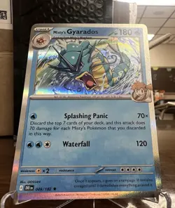 Pokemon Misty's Gyarados 049/182 Destined Rivals Holo Rare 180 HP Stage 1 NM - Image 1