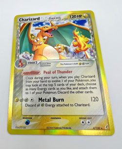 Pokemon TCG Charizard (4/100 Crystal Guardians Holo Rare) PRINT LINE ERROR NM - Image 3
