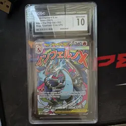 Pokemon Mega Charizard X ex 023 Me: Mega Evolution Promo Holo CGC 10 360HP - Image 1