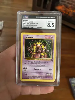 Mewtwo Black Star Promo #14 Pokemon 2000 Vintage Rare CGC 8.5 - Image 1