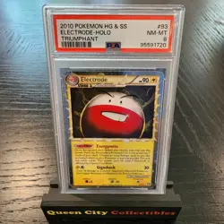 ELECTRODE - PSA 8 - 2010 Pokemon HeartGold & SoulSilver Triumphant - #93/102 - Image 1