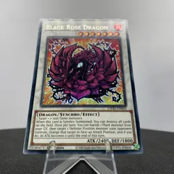 Yugioh Black Rose Dragon L5DD-ENS02 1. Edition Secret Rare Near Mint - Image 5