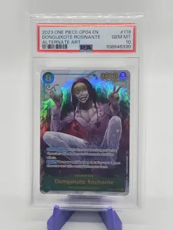 Donquixote Rosinante (Alternate Art) OP04-119 Kingdoms of Intrigue Foil PSA 10 - Image 1