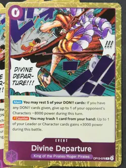 4x Divine Departure OP13-076 One Piece Carrying on His Will English X4 PLAYSET - Image 2