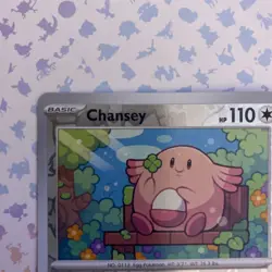 Pokemon Card Chansey Pokemon 151 Reverse Holo Rare 113/165 Near Mint - Image 2