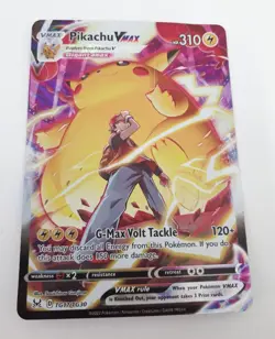 Pokemon TCG CCG Pikatchu VMAX Card TG17/TG30 Holo #Live - Image 1