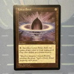Lotus Petal - Tempest - Magic The Gathering - Vintage 1997 - Image 1