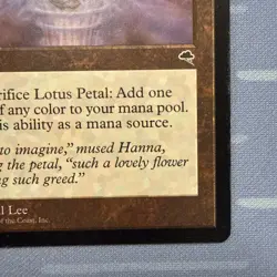 Lotus Petal - Tempest - Magic The Gathering - Vintage 1997 - Image 4