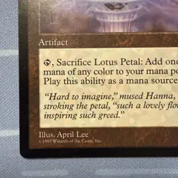 Lotus Petal - Tempest - Magic The Gathering - Vintage 1997 - Image 5