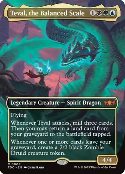 Teval, the Balanced Scale (Borderless) Commander: Tarkir: Dragonstorm Regular - Image 1