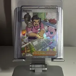 Pokemon Saguaro Full Art Holo Trainer Supporter Rare Paldea Evolved 270/193 Eng… - Image 1