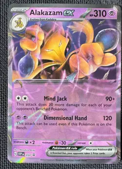ALAKAZAM EX 050 PROMO SCARLET & VIOLET POKEMON HOLO NM - Image 1