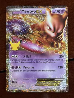 Pokemon Celebrations Mewtwo Ex 54/99 Classic Collection Holo Rare - Image 1