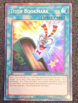 Yugioh! Toon Bookmark - TOCH-EN003 - Collectors Rare - 1st Edition - Near Mint - Image 1