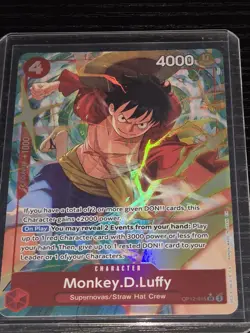 One Piece TCG CCG Monkey.D.Luffy OP12-015 SR Alt Art English - Image 1