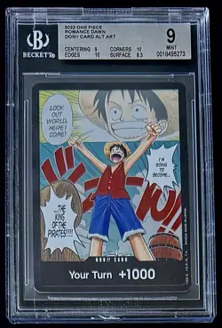 BGS 9 One Piece OP01 Don Card Alt Art - English - Romance Dawn - Graded - Image 1