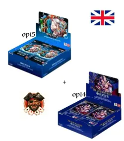 BUNDLE ONE PIECE OP-15 + OP-14 Booster box (FROM CASE)- PREORDER USCITA 03-04-26 - Image 1