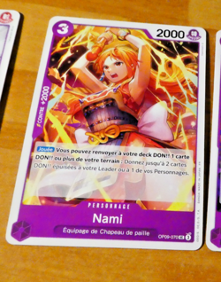 ONE PIECE CARD GAME CARTE FRANCAISE ST26 NAMI OP09-070 FR MINT - Image 1