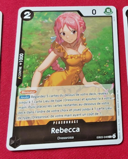 ONE PIECE CARD GAME HOLO CARTE FRANCAIS Rebecca EB03-048 R FR JCC MINT 2026 - Image 1
