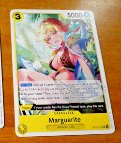ONE PIECE ENGLISH CARD GAME CARTE CARTE Marguerite OP14-113 EN MINT 2026 - Image 1