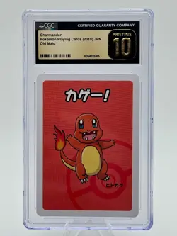 CGC 10 PRISTINE Charmander Old Maid 2019 Japanese Pokemon Card - Image 1