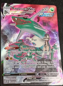 Rayquaza VMAX TG20/TG30 Full Art Holo Pokemon Card Near Mint #Live - Image 1