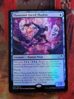 MTG Card: Thousand-Faced Shadow (Kamigawa: Neon Dynasty) FOIL - Image 1