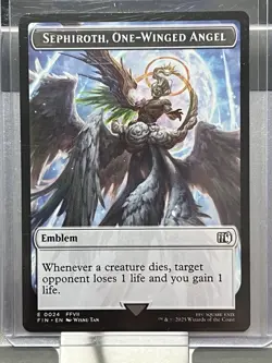 Emblem - Sephiroth, One-Winged Angel Robot Warrior Double-Sided Token Final... - Image 1