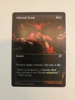 Mtg Infernal Grasp Full Art Foil Nm Inr - Image 1