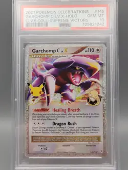 2021 POKEMON CELEBRATIONS CLASSIC COLLECTION #145 GARCHOMP C LV.X-HOLO PSA 10 - Image 1