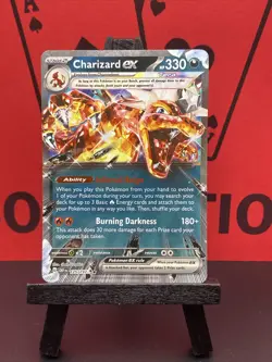 Charizard ex 125/197 Scarlet & Violet Obsidian Flames Pokemon TCG 2023 Holo NM - Image 2