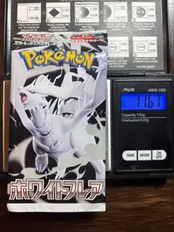 Heavy 11.67g Pokemon Sealed White Flare Japanese Booster Pack - Image 1
