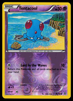 Pokemon - XY - Primal Clash Tentacool 70/160 Reverse Holo - NM - Image 1
